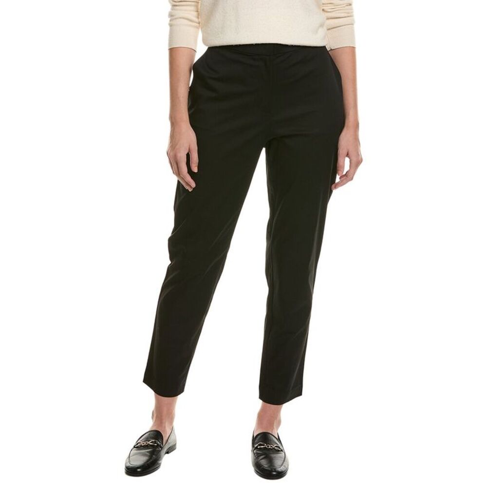 Eileen Fisher Womens Petite Hi Waist Slim Ankle Pant